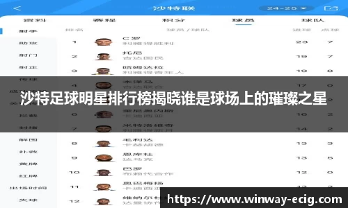 沙特足球明星排行榜揭晓谁是球场上的璀璨之星